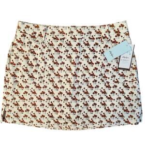 Lady Hagen Etiquette Skort Sz 12 Blossom Print Golf Skirt 17” NWT